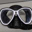 Seac Elba, Snorkelling and Scuba Diving Mask (Regular Fit,Black/White)
