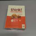 think! Protein Bars, High Protein Snacks, Gluten Free, High Fiber, Peanut Butter Chocolate Chunk, 10 Count (EXP 01/07/26)