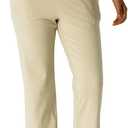 Women's Moisture-Wicking Crop Flare Pants - Shock cord Waist, Compressive Fabric & Side Pockets | Yoga, Fitness, Daily Use, XL