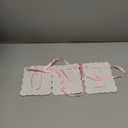 One High Chair Banner Girl, First Birthday Decoration for Sweet Baby Girl, 1st Pink Bow Birthday Banner Embroidery Felt Decorations for Bow Themed Party Photo Props