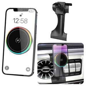 LUNQIN Car Magnetic Phone Mount for Mercedes Benz EClass 20162023 and CLS Class 20182023 Auto Interior Accessories Best Cellphone Holder Fast 15W Wireless Charger Cell Phones Charging Screen Stand