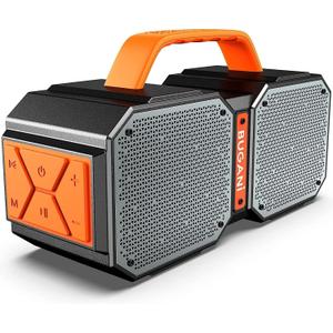 BUGANI M83 Speaker IPX6 Waterproof Portable Large Wireless Speaker, Bluetooth 5.2, Wireless Two Pairing,24H Playtime, Suitable for Family Gatherings and Outdoor