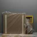 Art Easel for Kids 12 in 1 with Chalkboard & Magnetic Whiteboard - Height Adjustable, Frameless Design, Includes Paints, Brushes, Markers, Chalk, Eraser, Magnetic Letters, Paper Roll, and Storage Tray