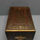 Handmade Decorative Wooden Jewelry Box, Kit, Vanity,Trinket, Organizer For, Ladies, Men, Women, Gold, Cash,Multipurpose Keepsake, Gift Item(15x10 Inches, Brass)