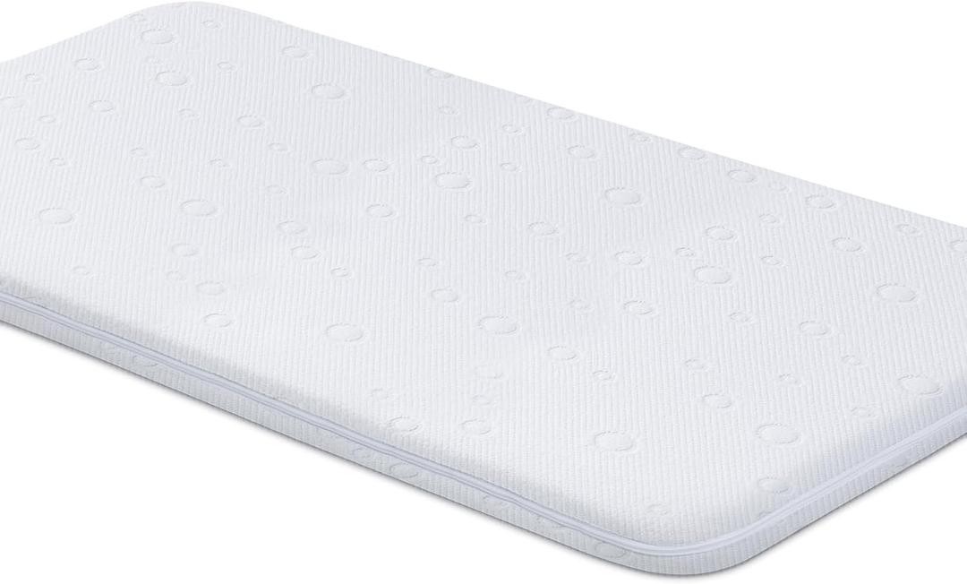 Amzreine Baby Bassinet Mattress Pad, 47" x 23.6" x 2" Dual Sided Gel Memory Foam Mattress with Breathable Removable Soft Cover Fit for ADOVEL/ BabyBond/ ELEMARA Bassinet Bedside Crib