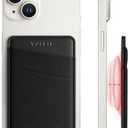 VULKIT Magnetic Phone Wallet for MagSafe- RFID Blocking - Card Holder Wallet for iPhone 16/15/14/13/12 Series & Phone Case with MagSafe Black
