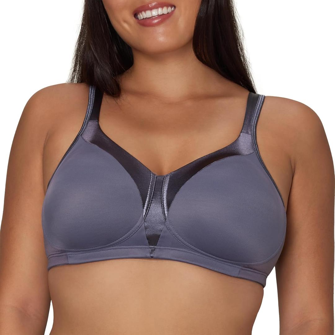 Playtex Women's Wireless Bra, 18 Hour Plus-Size T-Shirt Bras, Smoothing, Full Coverage, 4803, Single or 2-Pack, 48DD