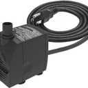 Submersible Water Pump 6.1ft Power Cord Ultra Quiet Pump with Dry Burning Protection 200GPH for Fountains, Hydroponics, Ponds, Statuary, Aquariums - More