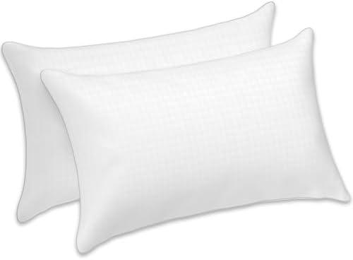 Bed Pillows, Hotel Collection Pillows for Sleeping, Standard Queen Size Set of 2, Extra Soft Down Alternative Pillow, Bedding for Back, Stomach or Side Sleepers