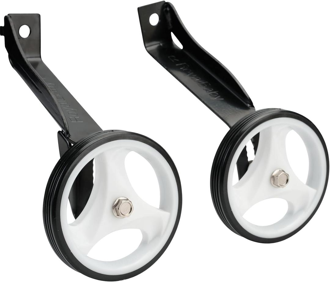 RoyalBaby Kids Bike Training Wheels for RoyalBaby 16 Inch & 18 Inch Bicycle, 16"/18" Black, 1 Pair