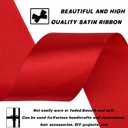 3 x 1-1/2 Inch 30 Yards Wine red Solid Satin Ribbon for Gift Wrapping,Craft Floral Bouquets,Wedding Party,Timeless Flower,Decoration Floral Hair,Balloons