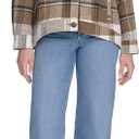 Levi's Women's Zoe Relaxed Wool Shirt Jacket, Brown Multi, Medium