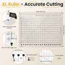 Slotted Quilting Ruler 17-3/4" x 22" - XL Non-Slip Acrylic Sewing Ruler