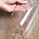 Clear Table Protector 29 x 59 Inch, 1.5mm Thick Plastic Table Cover, Waterproof PVC Clear Table Cover Protector, Desk Protector Mat, Writing Desk Pad for Desktop, Coffee & Dining Room Table