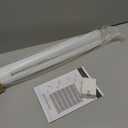 No Drill Zebra Blinds for French Door, 26 5/8" W x 72" L, White