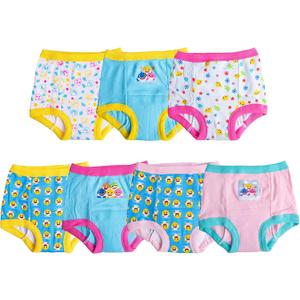 Baby Shark Training Pant Multipacks with Success Tracking Chart & Stickers, Sizes 18m, 2t, 3t, 4t (7-pack Assorted Pink)
