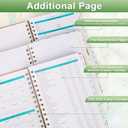 2025 Planner, Weekly & Monthly Planter 2025, Jan. 2025 - Dec. 2025, 12 Monthly Planner for Daily Organizing, Hardcover Calendar Sized 8.5" x 6.1", Pink & Purple Flowers (Style C)