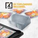 X PRO Top Load Card Binder - Compatible with Top-loading Card Cases - Fits 252 | 20 Premium Loaders Included | 9-Pocket Ringless Double-Sided Pages | Storage for TCG & Sports Cards, 4x6 inches , 2.5x3.5 inches