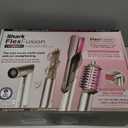 Shark Flex Fusion Hair Straightener & Powerful Hair Dryer with Fusion Hair Brush, Air Styler with Auto-Wrap Hair Curlers, Concentrator, & Frizz Fighter, Metallic Mist, HD651S