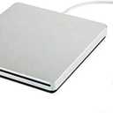 Portable USBC External CD/DVD Drive  USBA Converter Included | Plug & Play for MacBook Pro/Air, Windows & Linux | CD/DVD Reader, Writer, Player & Burner