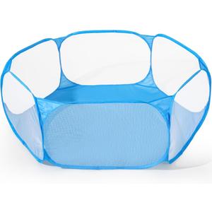Kids Ball Pit, Large Pop Up Toddler Ball Pits 47inches Play Tent for Toddlers Girls Boys for Indoor&Outdoor Play Tent with Carry Tote, Balls Not Included (Blue)