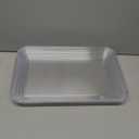 SUT 4-Pack Clear Serving Trays for Entertaining, 16" x 11" Serving Platters for Snacks, Fruit, Cookies, Dessert, Reusable Plastic Trays for Serving Food and Party Organization in Kitchen &for Parties