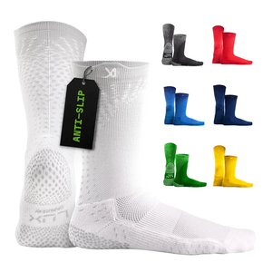LUX Sports Thin Grip Socks for Cleat Sports - Moisture-Wicking Anti Slip Socks for Men & Women - Soccer, Football, Baseball