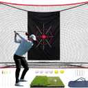 Golf Net,10x7FT Heavy Duty Golf Practice Net,Backyard Training Equipment, Standard