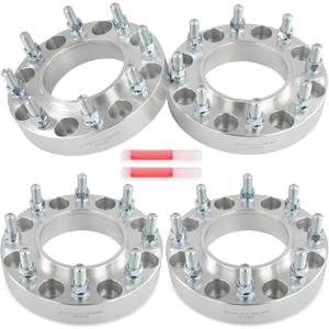 ECCPP 1.5 inch Hubcentric Wheel Spacers 8x180 to 8x180 Wheel Spacers Fit for Chevrolet Silverado 2500 for GMC Sierra 2500 HD with 14x1.5 124.1mm 4Pcs