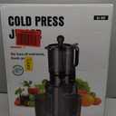 Juicer Machines with 5.8" Large Feed Chute, Cold Press Juicer for Whole Vegetables and Fruits 400W, Slow Masticating juicer Easy to Clean Juice Extractor Machine High Juice Yield (Titanium Gray)