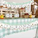 4 x Locally Grown Baby Shower Bunting Banner, Farmer's Market Party Garland Decorations, Theme Farm Fruit and Vegetables Banner for kids Boys Girls Produce Stand