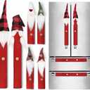 Christmas Refrigerator Handle Covers Set of 8 Kitchen Appliance Handle Covers for Kitchen Refrigerator Microwave Oven Dishwasher Decors, Xmas Indoor Dcor, Xmas Home Decorations Party Favor Supplies