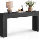 VASAGLE Entryway Table, Long Console Table, Thick Tabletop, Farmhouse Style, for Hallway, Behind the Couch, Living Room, Foyer, Easy Assembly, 11.8 x 63 x 31.5 Inches, Charcoal Gray ULNT147BA01S