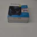 Comfort Zone Box Fan, 9 inch Portable Desk fan, Quiet 3 Speed Mini Fan for Bedroom, Electric Bedside Table Fan, Black