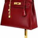 pickpiff Shiny Gold Purse Display Stand, Adjustable Handbag Holder for Closet, Desk, or Retail Display (1 Pack)