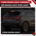 ISINSWIFT Third Brake Light,3rd Brake Light Assembly fit for Ford Edge 2015-2024, High Mount Stop Light FT4Z13A613A Stop Light Lamp