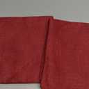 RainRoad Red Decorative Throw Pillow Cover for Sofa Couch Bedroom Car Cotton Linen Pillow Case Cushion Cover Set of 2, 18x18Inch 45cm x 45cm (Red)