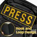 Patches, Press Badge Embroidered Patches for Backpacks, Jackets, Press Vest, Photographer Vest