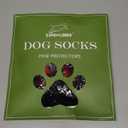 EXPAWLORER Anti-Slip Dog Socks-Double Sides Grips Traction Control on Hardwood Floor,Dog Shoes for Hot/Cold Pavement,Best Paw Protector,Prevents Licking,for Puppy Small Medium Large Senior Dogs (Black&Red)