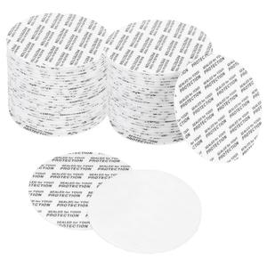 PATIKIL 50mm/1.97" Foam Lid Liner, 160Pcs Adhesive Round PS Pressure Sensitive Seals, Cap Liners Resistant Tamper for Plastic Glass Jar Bottle Cap Canning Vials Seals