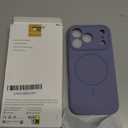 Miracase Magnetic for iPhone 17 Pro Case, Compatible with MagSafe, Integrated Silicone Camera Control Cover, 3.0mm Thicken Shockproof Drop Protection Phone Case for 17 Pro, Lavender Gray