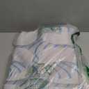 Blackout Curtains '3D White and Blue Pattern III' Curtains for Bedroom, Curtains for Living Room, Curtains & Drapes - Thermal Insulated -Single Panel -52x90