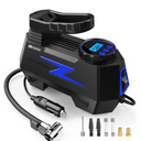 FADAKWALT Tire Inflator Portable Air Compressor, DC 12V Tire Air Pump with LED and 150PSI Digital Pressure Gauge, Portable Tire Inflator for Car Tires, Motorcycles, Bike, Ball (Blue)