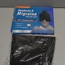 Migraine Relief Cap, Headache Relief Hat for Migraine Cap, Hot and Cold Therapy, Headache Eyes Mask for Stress Relief, Ice Pack Head Wrap for Sinus, Puffy Eyes, Tension,Black