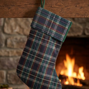 Checked Christmas stocking for Gifts