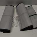 KEEPJOY Over the Door Shoe Organizer, Hanging Shoe Organizer with 4 Hooks,Door Shoe Holder with 14 Mesh Deep Pockets Closet Door Shoe Storage Bag (Grey-2Pack)