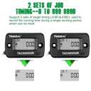 Yooreal Rotating Shaft Tachometer Hour Meter,Magnetic Pickup,Maintenance Reminder,Display Shutdown for Lawn Mower Generator Compressor Any Rotating Shaft/Gear or Pulley of External Equipment