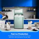 Midea MERI26B1AGN Countertop Bullet-Ice Maker, 8 Ice Bullets Ready in 6 Minutes, 26lbs/24H, Self-Cleaning Function with Ice Scoop and Basket for Home/Office/RV