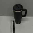 BJPKPK 30oz Stainless Steel Insulated Tumbler With Handle And Lid Straw Travel Coffee Mug Thermal Cup, Black