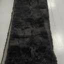 12x10 Fluffy Area Rugs Extra Large Plush and Thick Faux Fur Shag Rug for Living Room Non-Slip Non-Shedding Accent Rug Carpet for Bedroom, Fuzzy Shaggy Rugs for Kids Nursery Dorm, Black